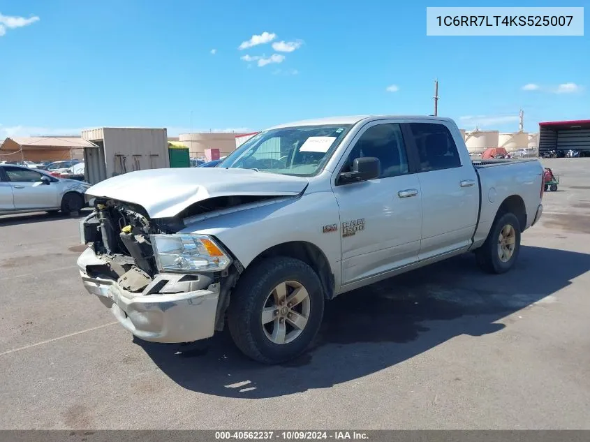 2019 Ram 1500 Classic Slt 4X4 5'7 Box VIN: 1C6RR7LT4KS525007 Lot: 40562237