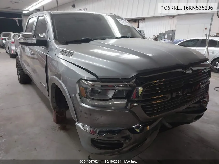 2019 Ram 1500 Laramie 4X2 5'7 Box VIN: 1C6RREJT6KN535236 Lot: 40576244