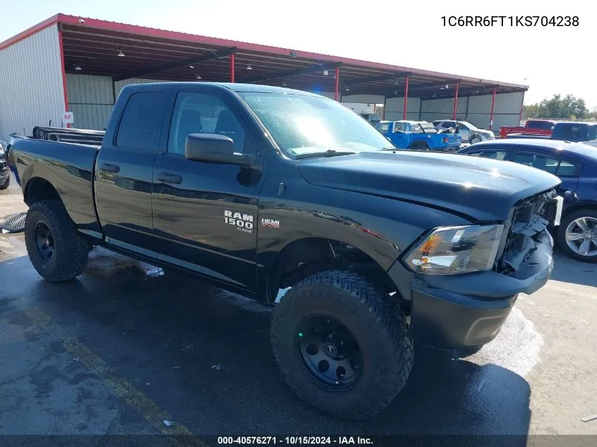 2019 Ram 1500 Classic Tradesman 4X2 6'4 Box VIN: 1C6RR6FT1KS704238 Lot: 40576271