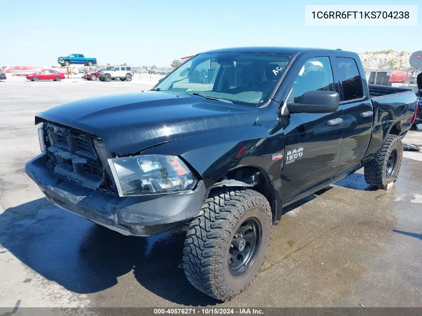 2019 Ram 1500 Classic Tradesman 4X2 6'4 Box VIN: 1C6RR6FT1KS704238 Lot: 40576271