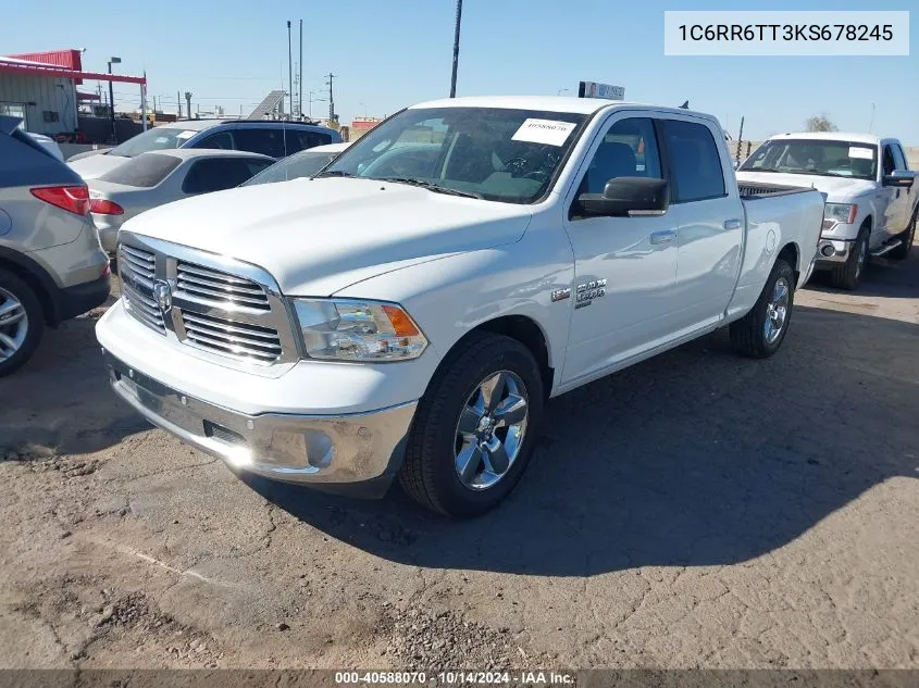 2019 Ram 1500 Classic Big Horn 4X2 6'4 Box VIN: 1C6RR6TT3KS678245 Lot: 40588070