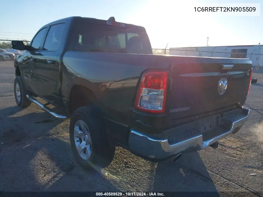 1C6RREFT2KN905509 2019 Ram 1500 Big Horn/Lone Star 4X2 5'7 Box