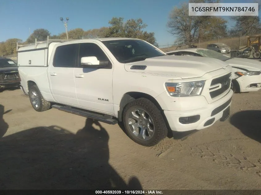 1C6SRFMT9KN784746 2019 Ram 1500 Big Horn/Lone Star 4X4 6'4 Box