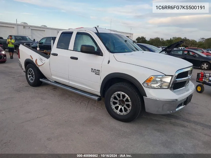 2019 Ram 1500 Classic Tradesman 4X2 6'4 Box VIN: 1C6RR6FG7KS500191 Lot: 40596662