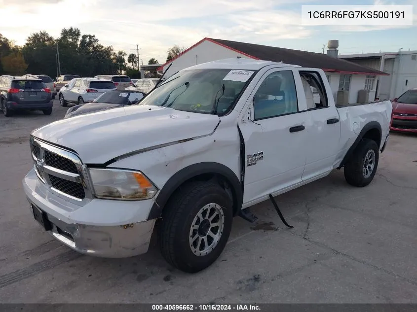 2019 Ram 1500 Classic Tradesman 4X2 6'4 Box VIN: 1C6RR6FG7KS500191 Lot: 40596662