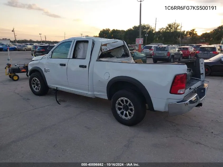 2019 Ram 1500 Classic Tradesman 4X2 6'4 Box VIN: 1C6RR6FG7KS500191 Lot: 40596662