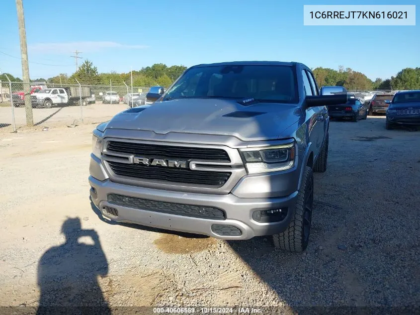 2019 Ram 1500 Laramie 4X2 5'7 Box VIN: 1C6RREJT7KN616021 Lot: 40606559