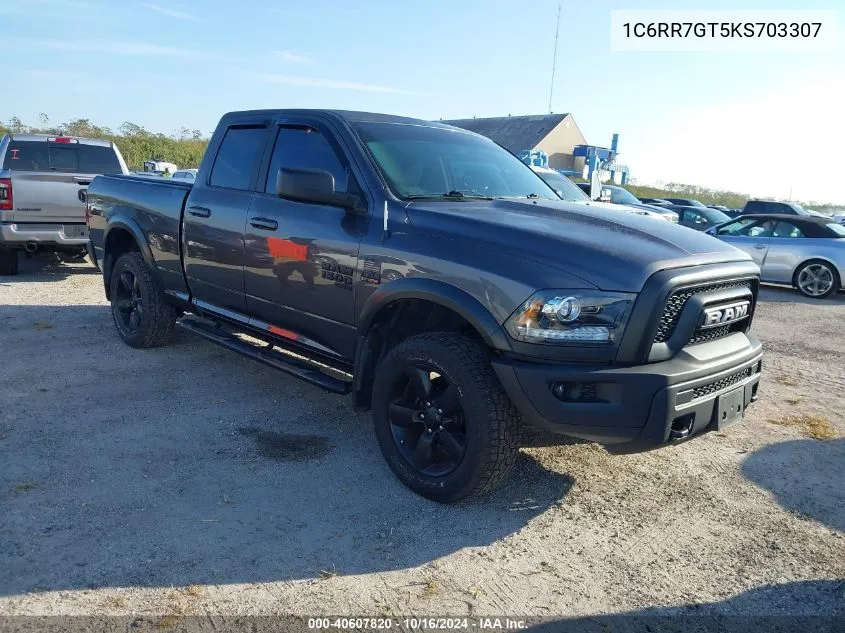 2019 Ram 1500 Classic Warlock 4X4 6'4 Box VIN: 1C6RR7GT5KS703307 Lot: 40607820