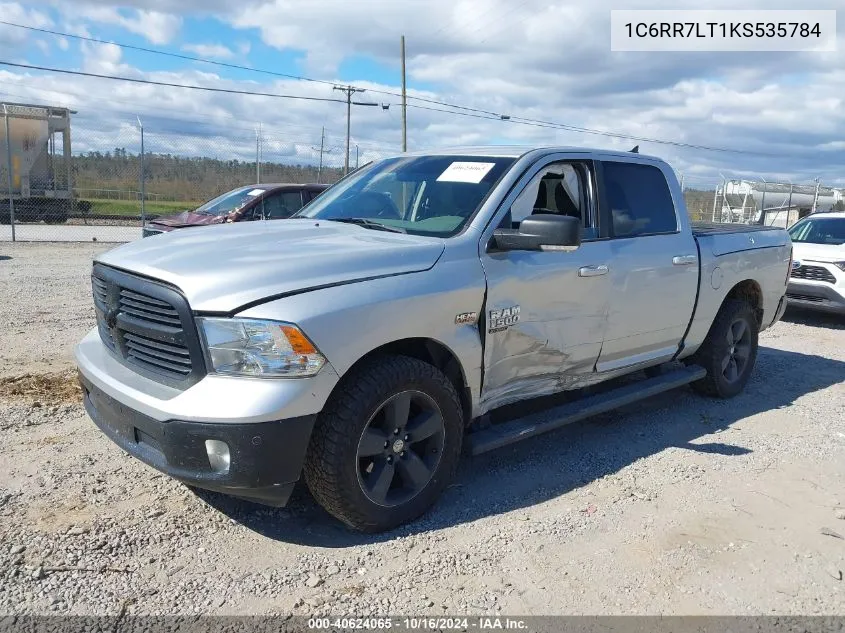 2019 Ram 1500 Classic Big Horn 4X4 5'7 Box VIN: 1C6RR7LT1KS535784 Lot: 40624065