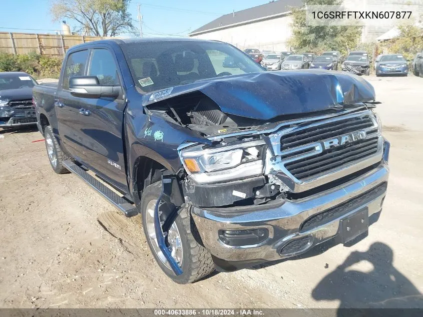 2019 Ram 1500 Big Horn/Lone Star 4X4 5'7 Box VIN: 1C6SRFFTXKN607877 Lot: 40633886