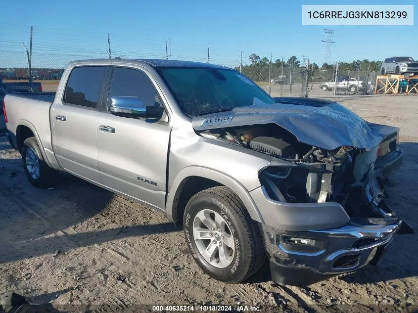 2019 Ram 1500 Laramie 4X2 5'7 Box VIN: 1C6RREJG3KN813299 Lot: 40635214