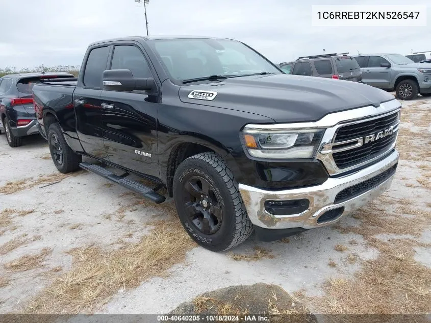 2019 Ram 1500 Big Horn/Lone Star 4X2 6'4 Box VIN: 1C6RREBT2KN526547 Lot: 40640205