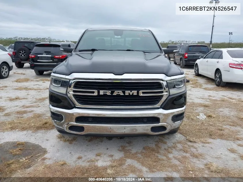 2019 Ram 1500 Big Horn/Lone Star 4X2 6'4 Box VIN: 1C6RREBT2KN526547 Lot: 40640205