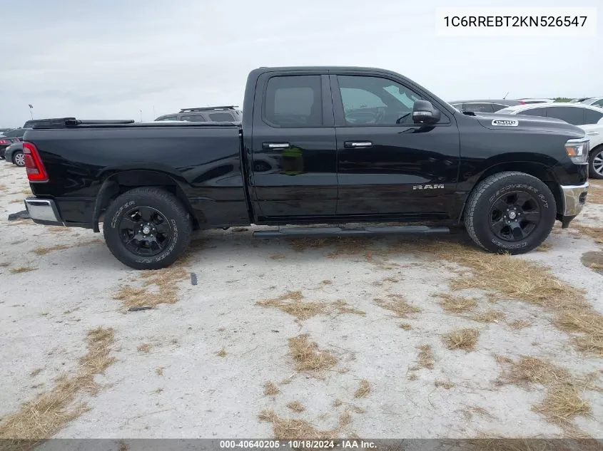 2019 Ram 1500 Big Horn/Lone Star 4X2 6'4 Box VIN: 1C6RREBT2KN526547 Lot: 40640205