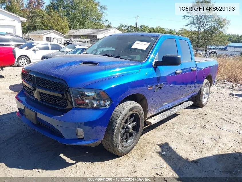 2019 Ram 1500 Classic St VIN: 1C6RR7FT4KS620193 Lot: 40641200