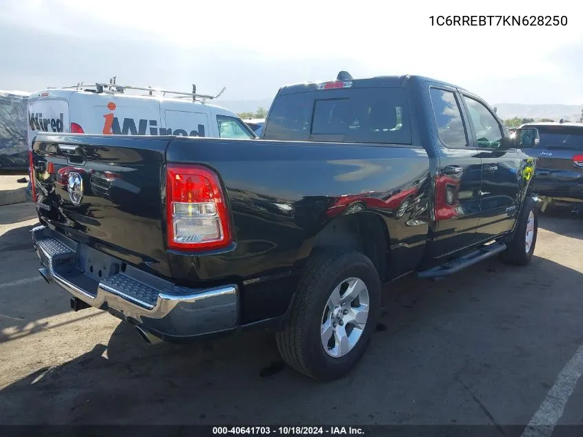 2019 Ram 1500 Big Horn/Lone Star 4X2 6'4 Box VIN: 1C6RREBT7KN628250 Lot: 40641703