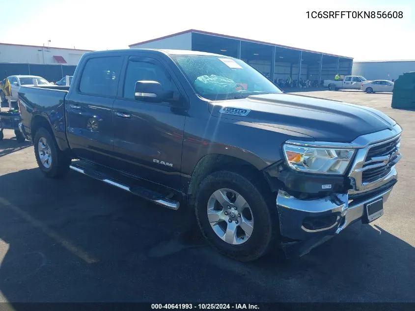 2019 Ram 1500 Big Horn/Lone Star 4X4 5'7 Box VIN: 1C6SRFFT0KN856608 Lot: 40641993