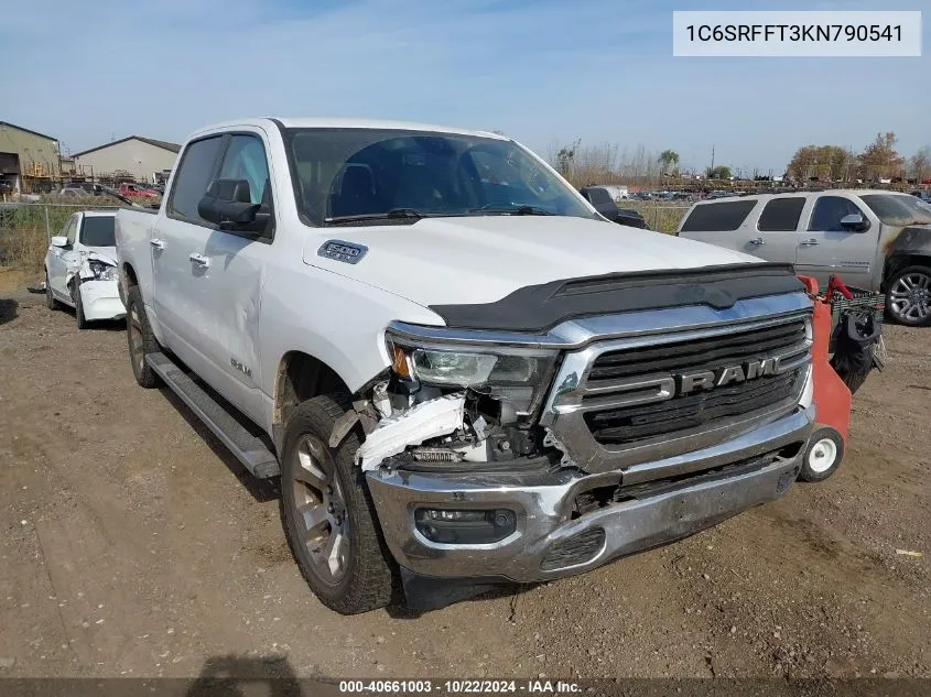 2019 Ram 1500 Big Horn/Lone Star 4X4 5'7 Box VIN: 1C6SRFFT3KN790541 Lot: 40661003