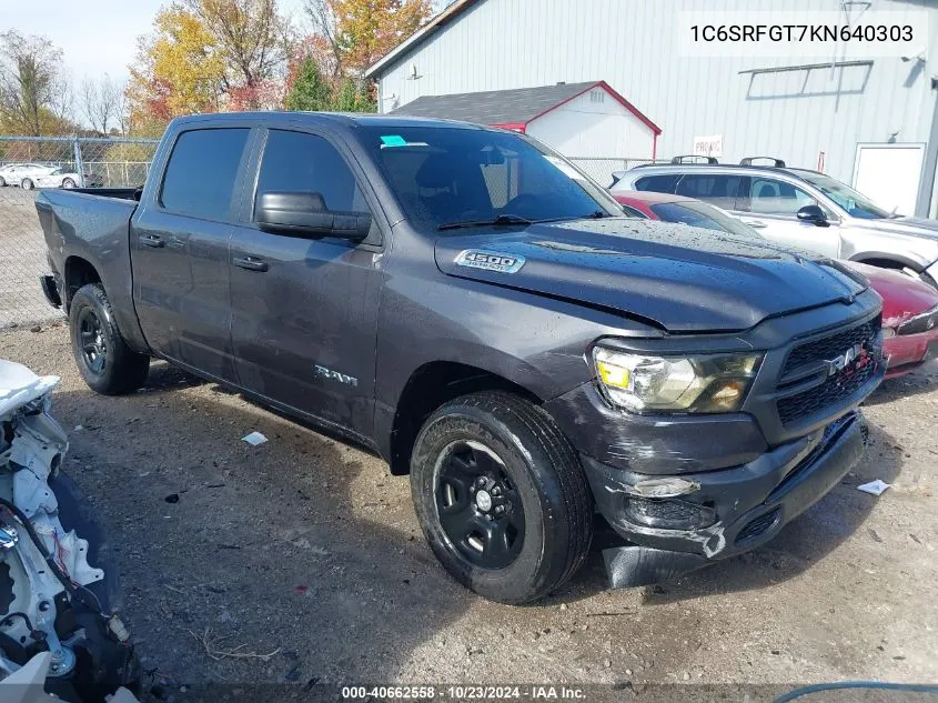 1C6SRFGT7KN640303 2019 Ram 1500 Tradesman 4X4 5'7 Box