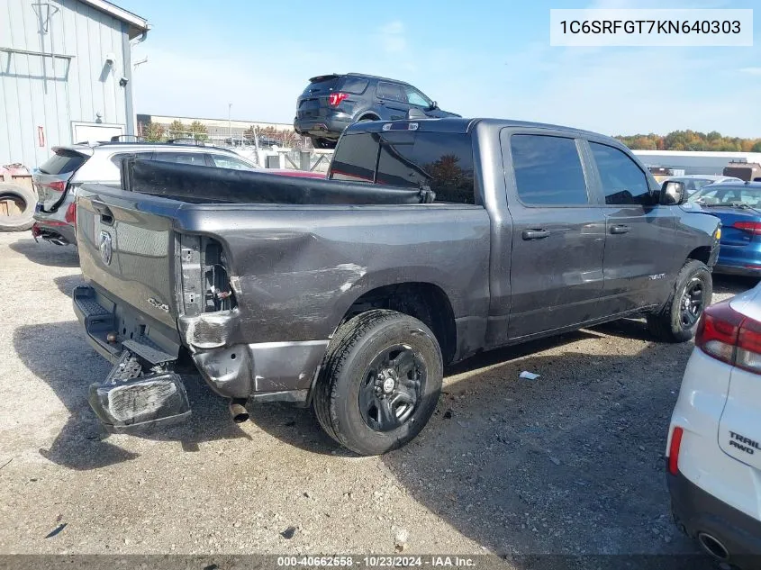 1C6SRFGT7KN640303 2019 Ram 1500 Tradesman 4X4 5'7 Box