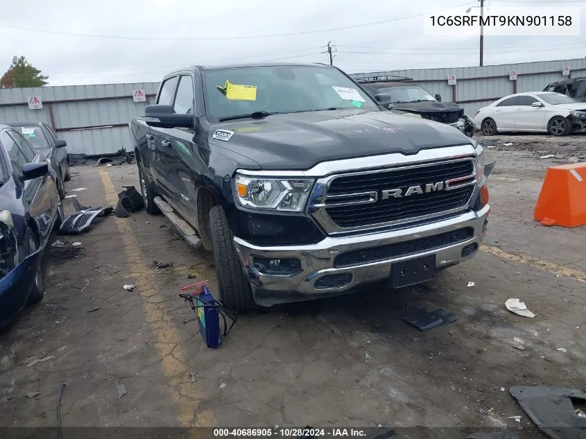 1C6SRFMT9KN901158 2019 Ram 1500 Big Horn/Lone Star 4X4 6'4 Box