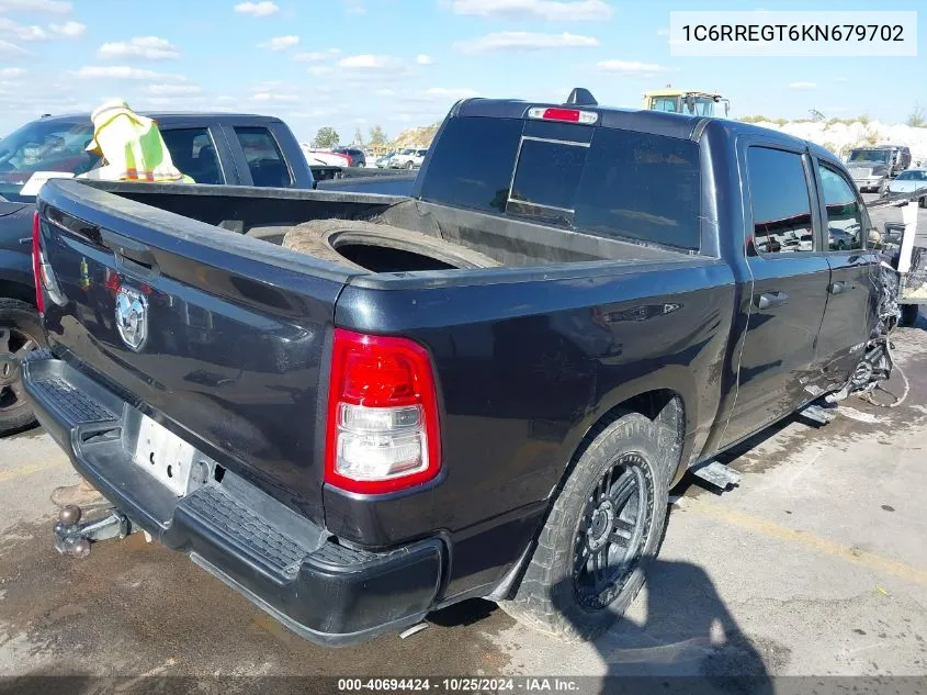 2019 Ram 1500 Tradesman 4X2 5'7 Box VIN: 1C6RREGT6KN679702 Lot: 40694424