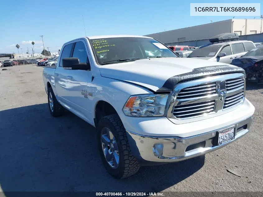 2019 Ram 1500 Classic Big Horn VIN: 1C6RR7LT6KS689696 Lot: 40700466