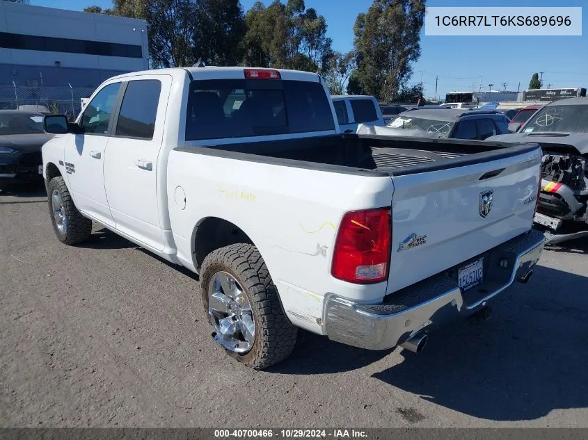 2019 Ram 1500 Classic Big Horn VIN: 1C6RR7LT6KS689696 Lot: 40700466