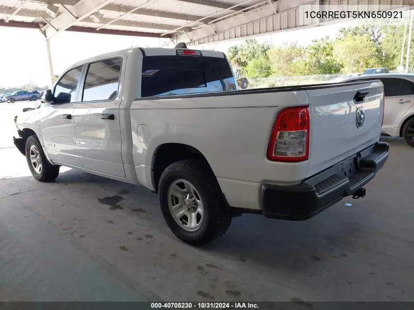 2019 Ram 1500 Tradesman 4X2 5'7 Box VIN: 1C6RREGT5KN650921 Lot: 40705230