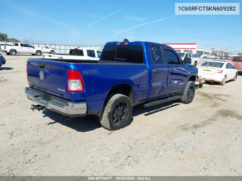 2019 Ram 1500 Tradesman 4X4 6'4 Box VIN: 1C6SRFCT5KN609282 Lot: 40705477