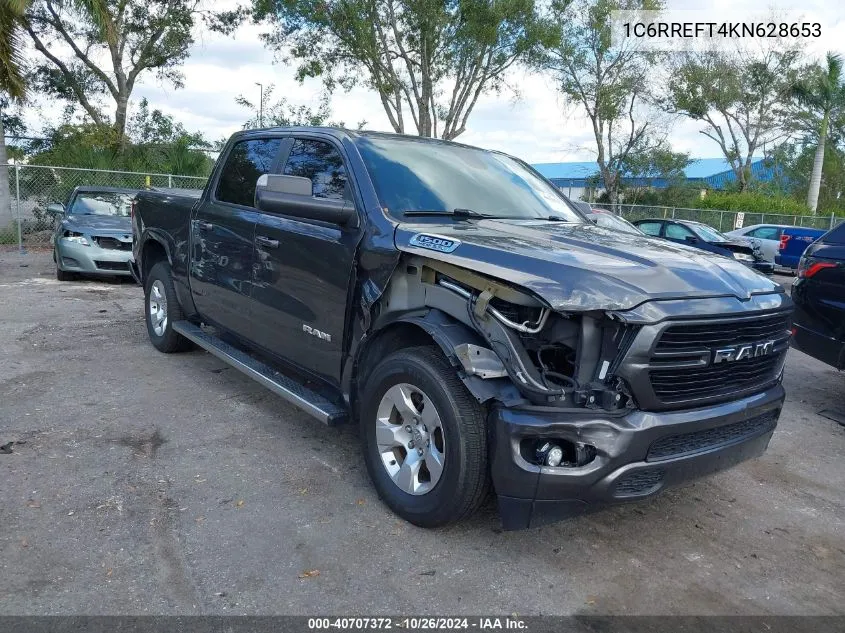 2019 Ram 1500 Big Horn/Lone Star 4X2 5'7 Box VIN: 1C6RREFT4KN628653 Lot: 40707372