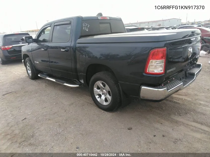 1C6RRFFG1KN917370 2019 Ram 1500 Big Horn/Lone Star 4X4 5'7 Box