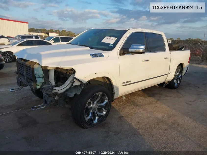 1C6SRFHT4KN924115 2019 Ram 1500 Limited 4X4 5'7 Box