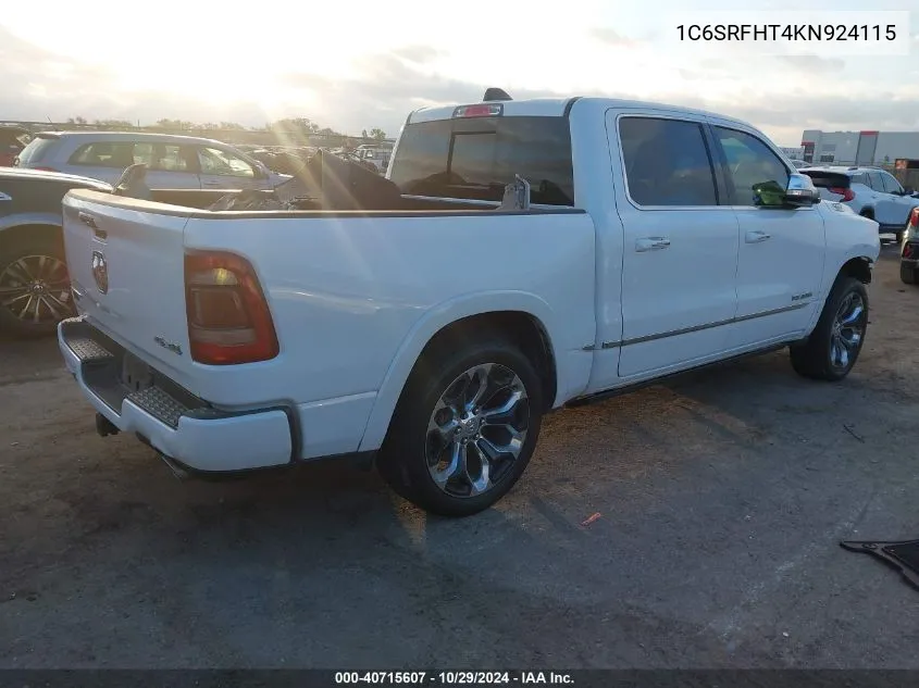 1C6SRFHT4KN924115 2019 Ram 1500 Limited 4X4 5'7 Box