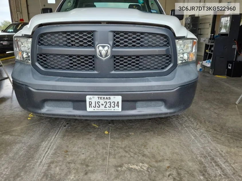 2019 Ram 1500 Classic Tradesman 4X4 8' Box VIN: 3C6JR7DT3KG522960 Lot: 40717438