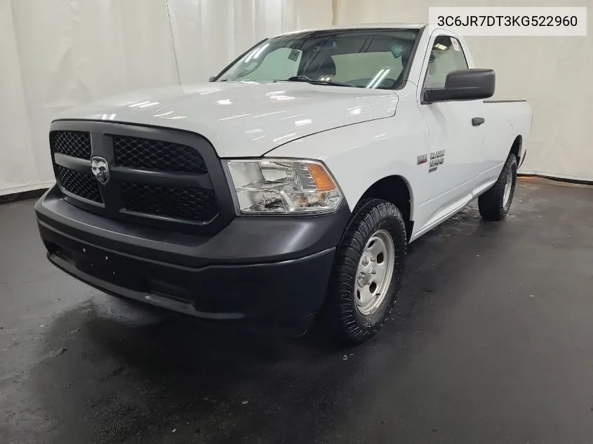 2019 Ram 1500 Classic Tradesman 4X4 8' Box VIN: 3C6JR7DT3KG522960 Lot: 40717438