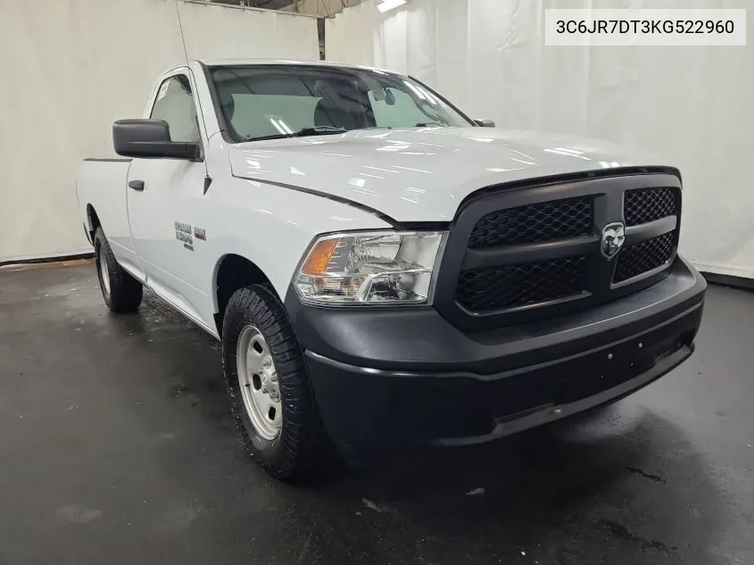 3C6JR7DT3KG522960 2019 Ram 1500 Classic Tradesman 4X4 8' Box