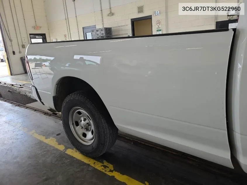 2019 Ram 1500 Classic Tradesman 4X4 8' Box VIN: 3C6JR7DT3KG522960 Lot: 40717438