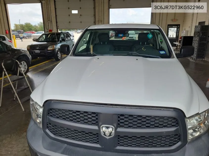 2019 Ram 1500 Classic Tradesman 4X4 8' Box VIN: 3C6JR7DT3KG522960 Lot: 40717438