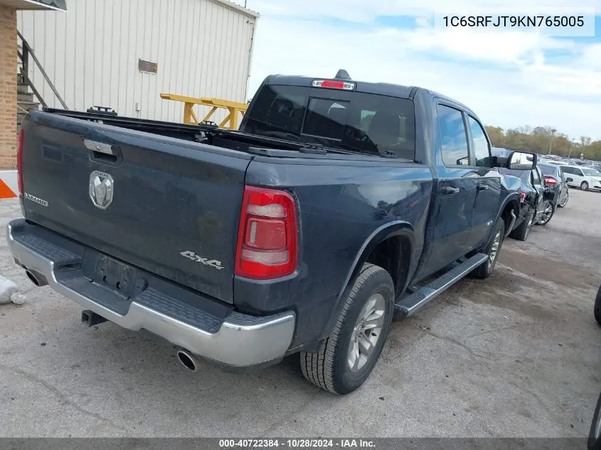 2019 Ram 1500 Laramie 4X4 5'7 Box VIN: 1C6SRFJT9KN765005 Lot: 40722384