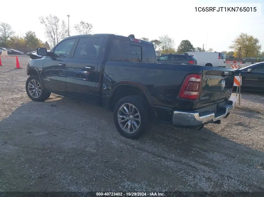 1C6SRFJT1KN765015 2019 Ram 1500 Laramie 4X4 5'7 Box