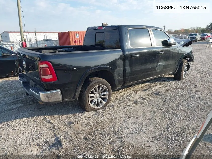 1C6SRFJT1KN765015 2019 Ram 1500 Laramie 4X4 5'7 Box