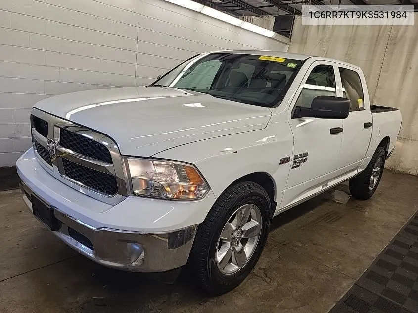 2019 Ram 1500 Classic Tradesman 4X4 5'7 Box VIN: 1C6RR7KT9KS531984 Lot: 40730932