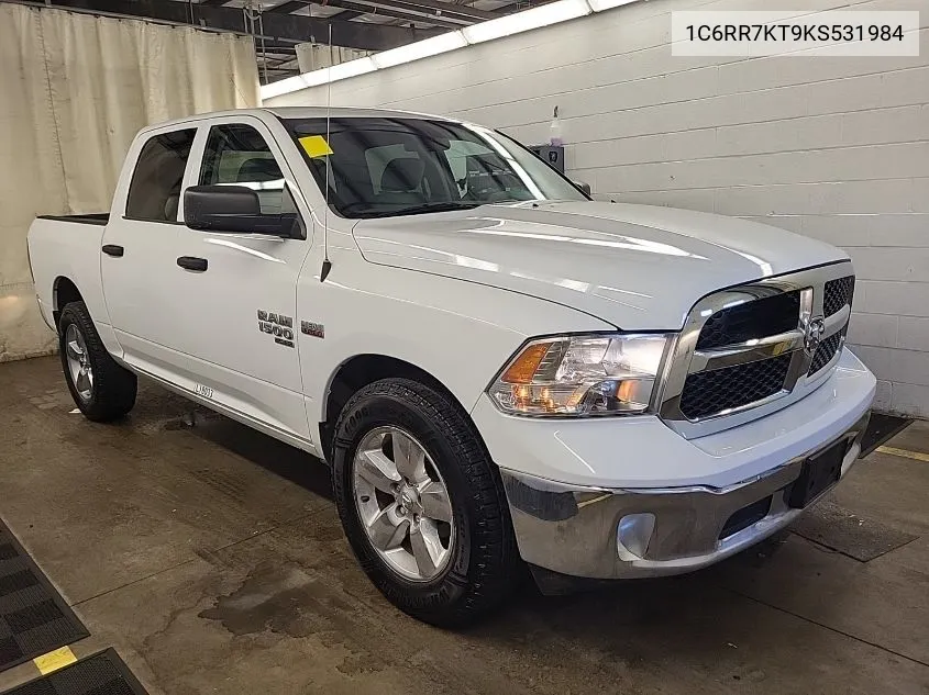 2019 Ram 1500 Classic Tradesman 4X4 5'7 Box VIN: 1C6RR7KT9KS531984 Lot: 40730932