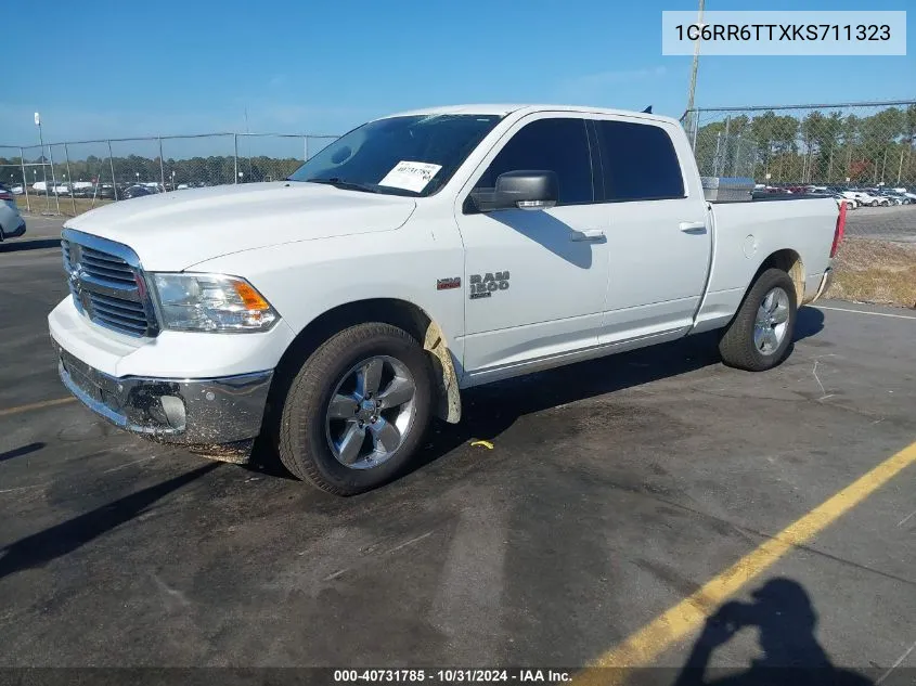 2019 Ram 1500 Classic Big Horn 4X2 6'4 Box VIN: 1C6RR6TTXKS711323 Lot: 40731785