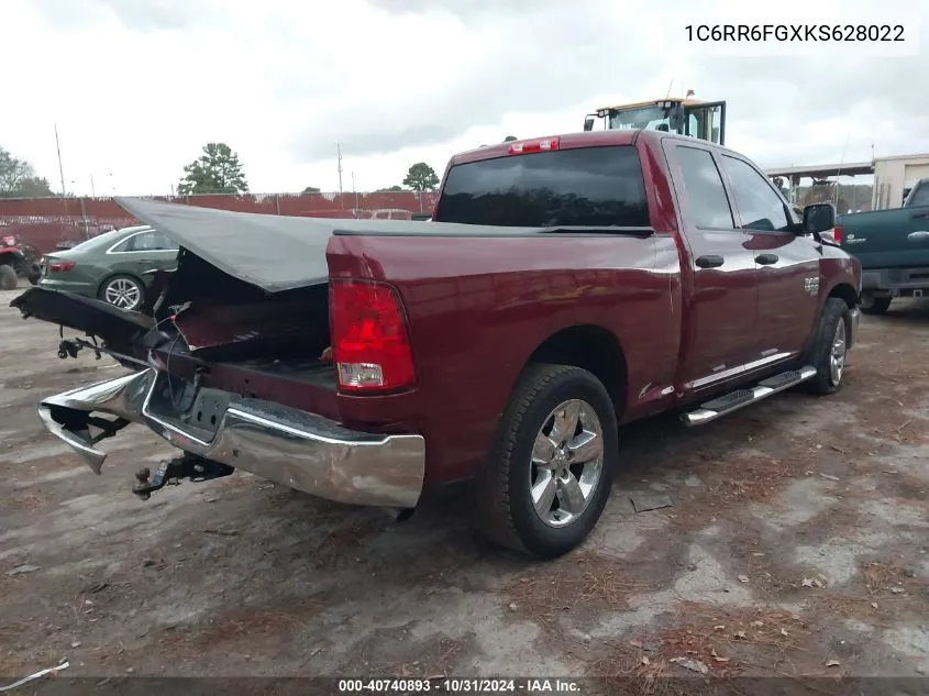 2019 Ram 1500 Classic VIN: 1C6RR6FGXKS628022 Lot: 40740893