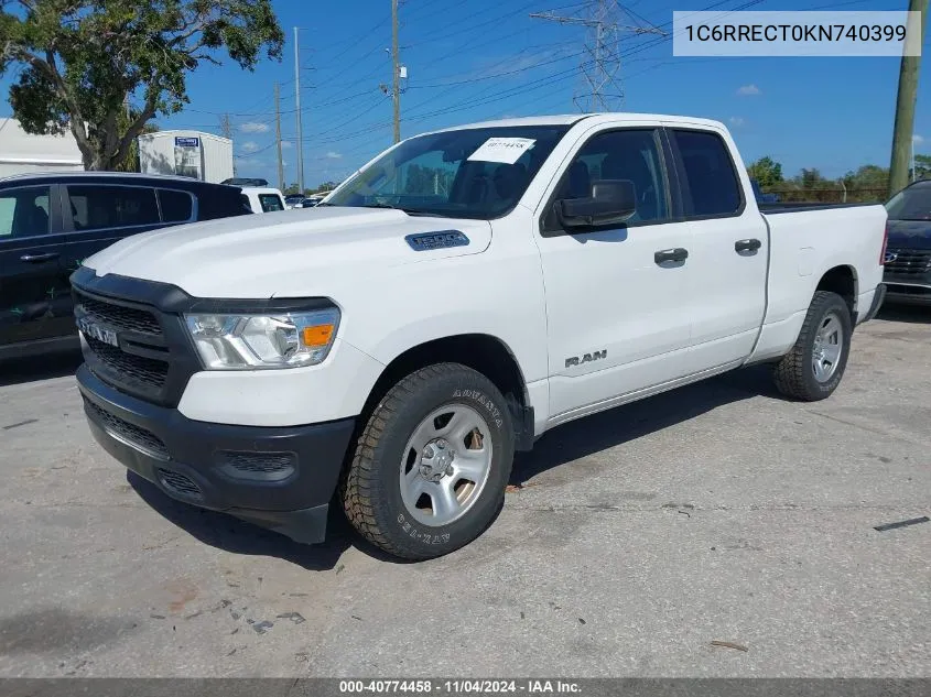 2019 Ram 1500 Tradesman 4X2 6'4 Box VIN: 1C6RRECT0KN740399 Lot: 40774458