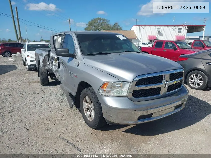 1C6RR6TT7KS610059 2019 Ram 1500 Classic Slt 4X2 6'4 Box