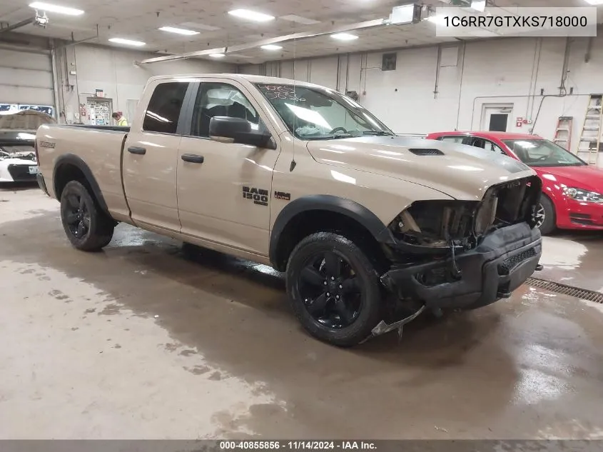 2019 Ram 1500 Classic Warlock 4X4 6'4 Box VIN: 1C6RR7GTXKS718000 Lot: 40855856