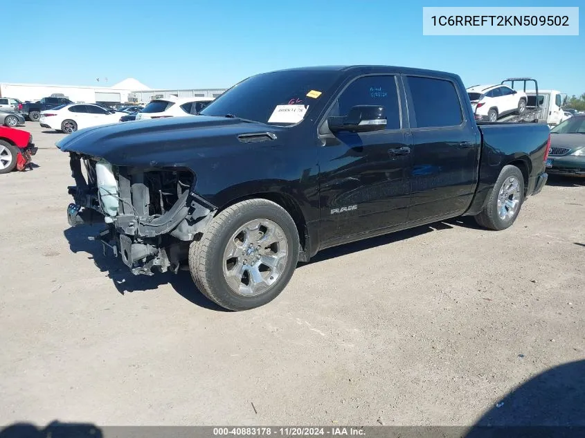 2019 Ram 1500 Big Horn/Lone Star 4X2 5'7 Box VIN: 1C6RREFT2KN509502 Lot: 40883178